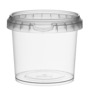 Picture of TP Plastic pot rond 365ml met veiligheidssluiting inclusief deksel