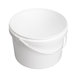 Image sur Seau 2,5L blanc avec anse en plastique