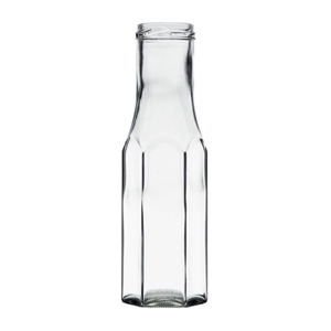 Picture of Sausfles hexagonaal  250ml glas TO43 clear